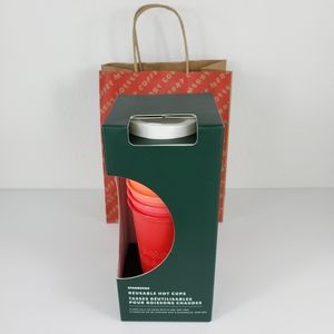 Starbucks 2019 Holiday 6pk Reusable 16oz Hot Cups